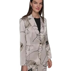 Karl Lagerfeld Floral Print Women's Blazer and Pant Satin Suit - NWTs